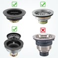 thumbnail image 4 of Tuerca de unión para colador KONE de acero inoxidable de 4,8 cm para fregadero, 4 of 5
