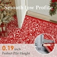 thumbnail image 3 of WIPONKEN Christmas 2x8 Runner Rug Festive Entryway Mat, Stripes Non-slip，Machine Washable Rubber Backing for Kitchen/Laundry/Garage，Red Holiday Decor, 3 of 6
