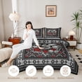 thumbnail image 3 of Erosebridal Vintage Dragon Queen Comforter Set, Bohemian Aztec Mandala Bedding Comforter Set, Black Gray Red, Black Reversible 3 Pieces, 1 Comforter and 2 Pillowcases, 3 of 6