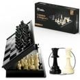 thumbnail image 1 of Juego de ajedrez de viaje con armería de ajedrez magnético con caja de almacenamiento, 1 of 7