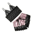 thumbnail image 3 of Conjunto de camiso de de para mujer Ropa de dormir ribete de encaje y pantalones cortos Despedida de soltera Baoblaze Mujer de encaje braga, 3 of 8