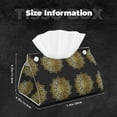 thumbnail image 6 of Lsque Gold Mandala Printed Long Tissue Box Cover Holder, Facial Paper Organizer Dispenser,Triangle with Bottom Belt, PVC Leather Decorative Organizer, 6 of 9