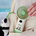 thumbnail image 4 of Fiudx Ofertas de la semana Ventilador pequeño portátil de mano, bonito, de gran capacidad, larga duración, silencioso, con carga USB, para dormitorio de estudiantes, 4 of 7