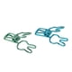 thumbnail image 4 of 100 Uds. Clips bonitos para carpetas, abrazaderas de papel multiusos con forma de conejo de dibujos animados, color azul y verde, para el hogar, la escuela y la Oficina, 4 of 5