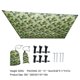 thumbnail image 3 of Canopy impermeable Tarpaulina Jardín Multifunción Sombrilla Al Aire Libre Camping Portátiles Refugios Convenientes Almacenamiento Accesorios deportivos Camuflaje Speravity OD003597-02B, 3 of 3