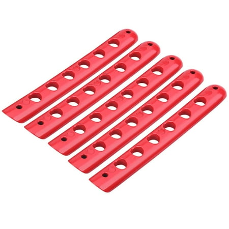 Trim Aluminum Cover HERCHR 5pcs Aluminum Door Grab Handle Tailgate Bar Trim Insert Cover for Jeep Wrangler JK Unlimited,Door Handle Cover, Door Handle Bar Trim ()