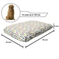 thumbnail image 2 of Valentine's Day Pet Bed, Teenage Style Funky Heart Shapes Love Youth Valentines Romance, Chew Resistant Pad for Dogs and Cats Cushion with Removable Cover, 24" x 39", Multicolor, by Ambesonne, 2 of 4