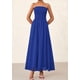 thumbnail image 5 of Vestido de invitada de boda PRETTYGARDEN Tube Top Maxi Blue Chifon, 5 of 9
