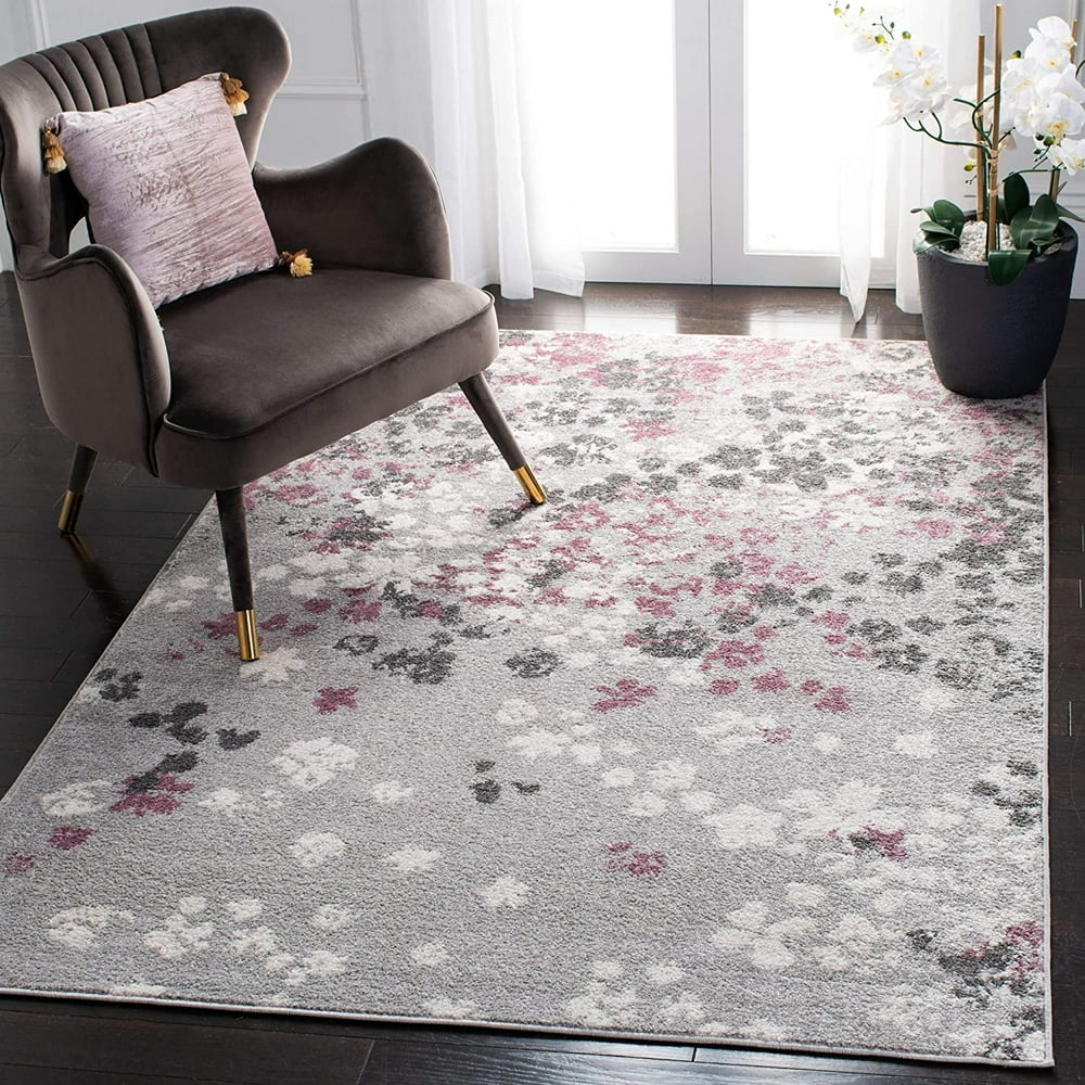 Safavieh Adirondack Collection ADR115M Light Grey and Purple