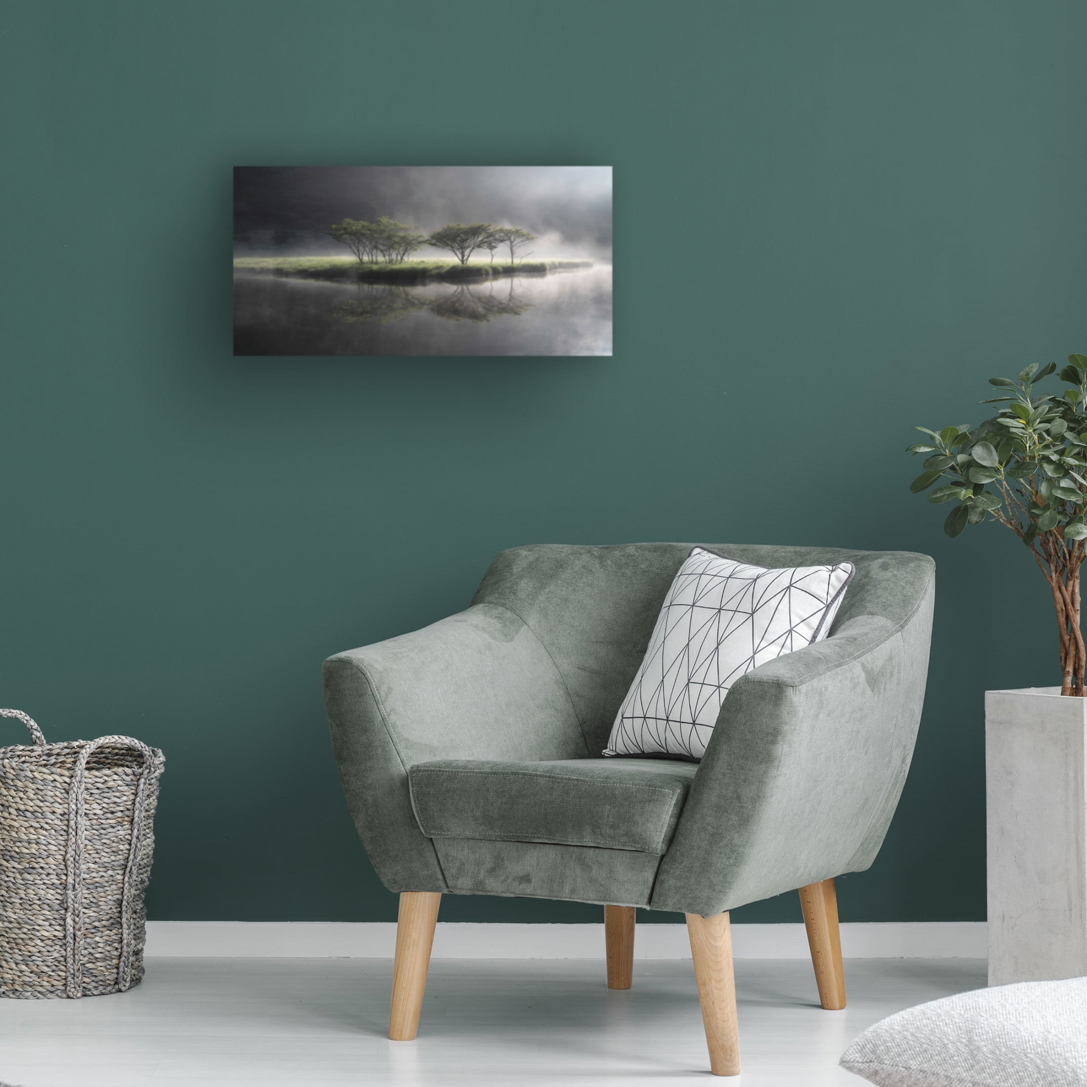Trademark Fine Art Akira Nagase Fantasy Symbol Tree Canvas Wall Art