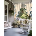 thumbnail image 4 of nqOlkjepod Outdoor Curtains for Patio Waterproof, Colorful Leaves Outdoor Privacy Panels Grommet, Vintage Summer Tropical Plants Floral Blackout Outside Curtains for Porch/Cabana 54"x84", 1 Panel, 4 of 8