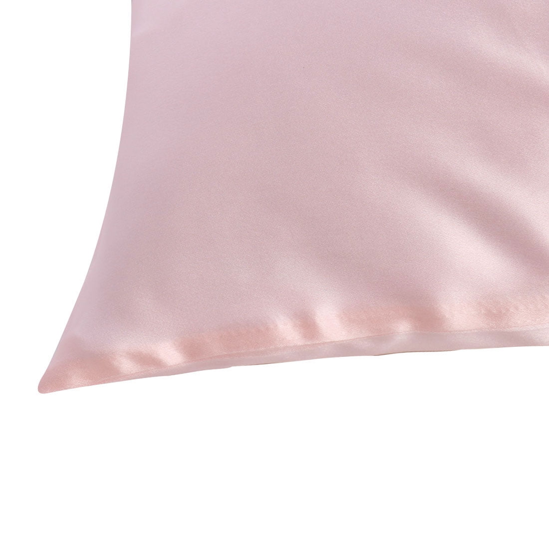 Unique Bargains 1 Piece 100% Silk Pillowcase Pink King