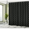thumbnail image 5 of Ambesonne Fleur De Lis Shower Curtain, Classical Deco Royal, 69"Wx84"L, Charcoal Grey and Beige, 5 of 5