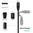 thumbnail image 2 of Fasgear 3ft Type C to USB B Cable Nylon Braided 2.0 Printer Scanner Cord with Metal Connector Compatible with AiO, HP, Canon, Samsung Printers and More (1m, Black), 2 of 6