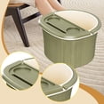 thumbnail image 4 of Baño de pies, bañera de inmersión, lavabo para pies, herramientas de bañera multifunción, SPA, remojo de pies verde, 4 of 8