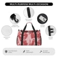 thumbnail image 4 of Easygdp Red Meat Bolsa de Gimnasio, Bolsa de Viaje Duffel, Bolsa de Fin de Semana con Compartimentos, Bolsa de Mano para Noche, 4 of 7