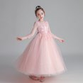 thumbnail image 4 of Vestido de princesa para niñas, de hilo hinchado, para otoño e invierno, de manga larga, estilo infantil, vestido de disfraz, 4 of 5