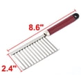 thumbnail image 2 of Unique Bargains Coupe-Pommes de Terre Ondulé en Acier Inoxydable, 2 of 4