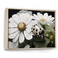 thumbnail image 2 of Designart "Blooming Ladybug: Nature'S Enigma I" Ladybug Floater Framed Wall Art Living Room, 2 of 5
