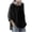 Black, variant on Black of Friday Deals hopeusnice Casual Elegant Dressy Short Sleeve Tees Crewneck Tops Women T-Shirts Loose Fitting Summer Tunic Plain Shirt Solid Color Gray XL