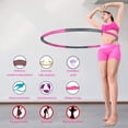 thumbnail image 2 of Hula Hoop, Hula Hoop para bajar de peso y masajes, 6-8 segmentos, aros Hoola Hoop extraíbles, apto para fitness, deportes, hogar, oficina, modelado del vientre, 1 kg oso de fresa Juguete, 2 of 6
