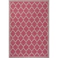 thumbnail image 3 of JONATHAN Y SMB109H-9 Trebol Moroccan Trellis Textured Weave Fuchsia/Light Gray 9 ft. x 12 ft. Indoor/Outdoor Area Rug, Pet Friendly, Stain Resistant, Easy to Clean, for Patio, Living Room, Bedroom, 3 of 8