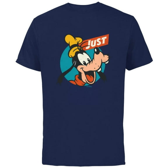 Disney Just Goofy Vintage Classics Retro Funny - Short Sleeve Cotton T-Shirt for Adults - Customized-Navy