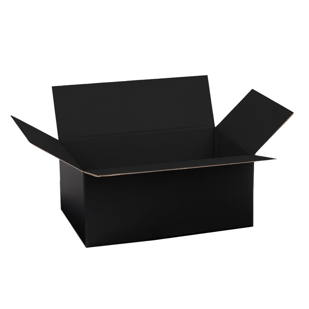Ucanpack Corrugated Shipping Boxes 7x7x5, 25 Pack – Black Cardboard Packaging for Shipping, Moving, Storage, Small Business – E-Flute, 3/32" Thick, Made in USA, Recycled
