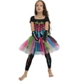 thumbnail image 1 of TheFound Robe Mère-Fille Halloween Jupe Squelette + Leggings + Manches, 1 of 9