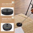 thumbnail image 5 of ELAYARD 1 Set Cello Non-skid Mat Black Square for Home Practice, 5 of 5