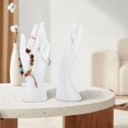 thumbnail image 4 of Decodeary 1Pair Female Mannequin Hand Multifunctional for Ring Finger Props Photograph White Height 8.46 Inch 1Set, 4 of 6