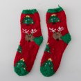 thumbnail image 4 of wholesale Calcetines navideños de Papá Noel de dibujos animados de Navidad Calcetines borrosos personalizados de Navidad cálidos a granel Calcetines navideños para mujeres, 4 of 4