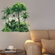 thumbnail image 1 of Calcomanía de pared de plantas verdes impermeable de 22 x 33 pulgadas, vinilo adhesivo 3D realista, duradero, resistente a altas temperaturas, fácil de aplicar, extraíble, sin residuos, para sala de, 1 of 6
