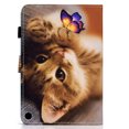 thumbnail image 5 of Fire HD 8 2020 Case, HD 8 Plus Case 2020, Allytech Folio Stand Smart Book Cover Soft TPU Back Slim PU Leather Protective Case with Card Slots for All-New Amazon Fire HD 8" 2020, Butterfly Cat, 5 of 13