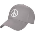 thumbnail image 1 of Peace and Love Baseball Cap for Men Women Adjustable Closure Golf Dad Hat, 1 of 8