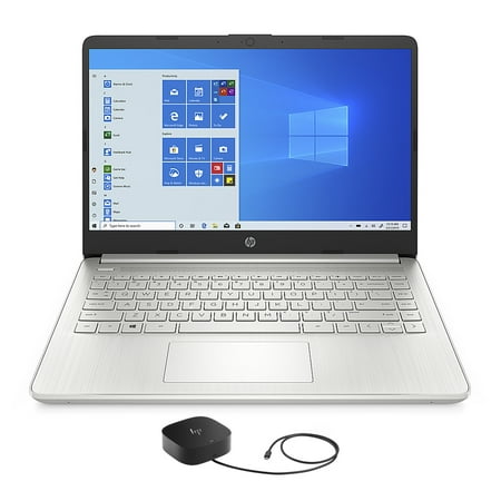 HP 14-fq1021nr Home/Business Laptop (AMD Ryzen 5 5500U 6-Core  14.0in 60Hz Full HD (1920x1080)  AMD Radeon  32GB RAM  2TB PCIe SSD  Wifi  HDMI  Webcam  Bluetooth  Win 10 Home)