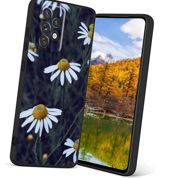 Chamomile-157 Phone Case, Degined for Samsung Galaxy A72 5G Case Men Women, Flexible Silicone Shockproof Case for Samsung Galaxy A72 5G