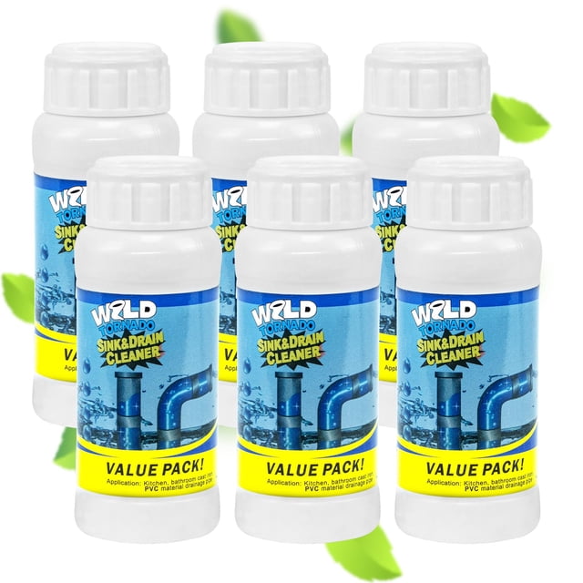 Polvo limpiador de desagües GARINOM Wild Tornado, 6 piezas