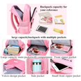 thumbnail image 2 of Girls Backpack Cute School Bag, Elementary Princess Bookbag Kids School Backpack for Teen Girls, Pink, 2 of 6