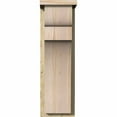 thumbnail image 2 of 8"W x 10"D x 26"H Yorktown Rough Sawn Corbel w/Backplate, Douglas Fir, 2 of 9