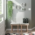 thumbnail image 3 of Ballucci Square Floating Wall Shelves, Set of 3 Wood Shelves for Wall Decor, White, 3 of 6