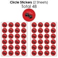 thumbnail image 6 of Big Dot of Happiness Las Vegas - Mini Candy Bar Wrappers, Round Candy Stickers and Circle Stickers - Casino Party Candy Favor Sticker Kit - 304 Pieces, 6 of 8
