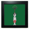 thumbnail image 1 of Mesa de pared con marco cuadrado negro, 1 of 4