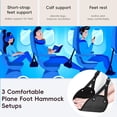thumbnail image 4 of 1pcs, Hamac pour Pieds pour Voyage en Avion, Hamac pour Pieds d'Avion, Repose-Pieds Réglable, Gadgets de Voyage Essentiels pour Vol de Longue Durée.,Noir, 4 of 6