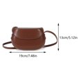 thumbnail image 2 of Bolso de viaje Retro para mujer, bolso de sillín de PU de gran capacidad, bolso Hobo elegante de Color sólido, 2 of 6
