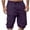 Purple#cargo shorts men, variant on DDAPJ pyju Below The Knee Shorts for Men Elastic Waist Multi-Pockets Bermuda Cargo Shorts Baggy Casual Hiking Pants Purple M