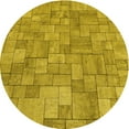 thumbnail image 1 of Ahgly Company Tapis de Zone Rond Lavable en Machine Intérieur Transitionnel Brun Doré Foncé, 3 Pieds Rond, 1 of 7
