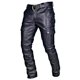 thumbnail image 1 of Pantalones largos informales ajustados estilo punk retro gótico de invierno para hombre de Honeeladyy, pantalones de golf para hombre, 1 of 6