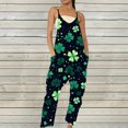 thumbnail image 1 of Styesk Women's Pants Women's Sleeveless Loose Overalls Rompers Linen Wide Leg Jumpsuits, 1 of 5