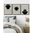 thumbnail image 4 of SHENIFY Black Boho Wall Art Geometric Decor Bedroom Prints Ready To Hang for Bedroom 12x16in3pcs Black Framed, 4 of 7